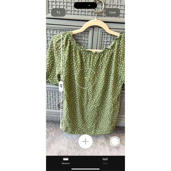 Reformation Cheyanne Top Lassie Green Floral, Sm $118 E47 - Picture 5 of 7